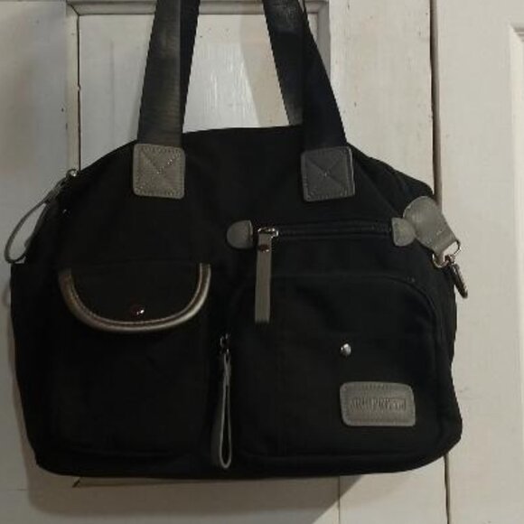 Jingpinpiju Black Hand Bag 13" x 13" - Picture 1 of 11